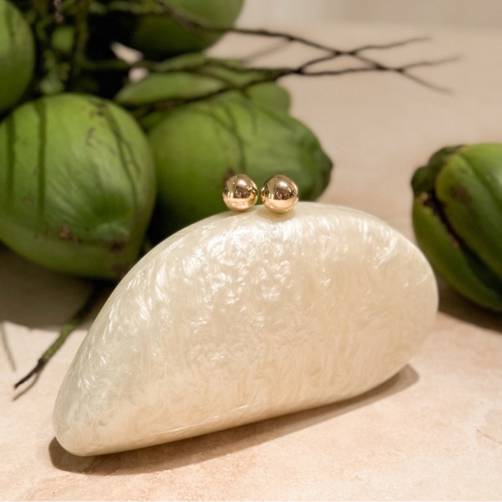 Elegant Seashell Chain
Shoulder Bag for Women... Pearl Clutch